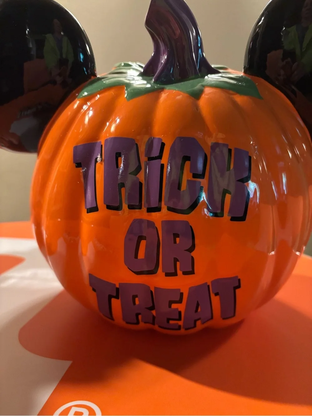 Mickey Mouse Ear Pumpkin Candy Bowl Halloween home decor fall